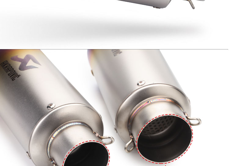 Sửa đổi ống xả xe máy Tianhao ống xả Yamaha 51mm cỡ nòng đôi xy lanh ống xả đường phố - Ống xả xe máy pô xe máy honda