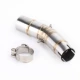 Xe máy thể thao sửa đổi Suzuki GSX250R phần giữa nối ống nhỏ hình lục giác đôi miệng ống xả Tianyu phổ - Ống xả xe máy pô xe sirius