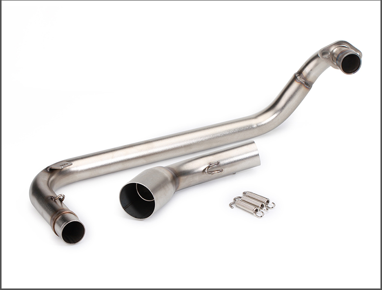 Xe máy sửa đổi xe thể thao đầu máy msx khỉ nhỏ 125 thép không gỉ kết nối phần trước ống M4 - Ống xả xe máy bô xe ex 150