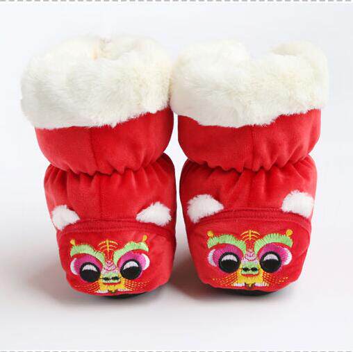Covered Cotton Pants Pure Handmade Baby Tiger Head Boots Baby Tiger Shoes Newborn Tiger King Shoes Cotton Boots Cotton Shoes