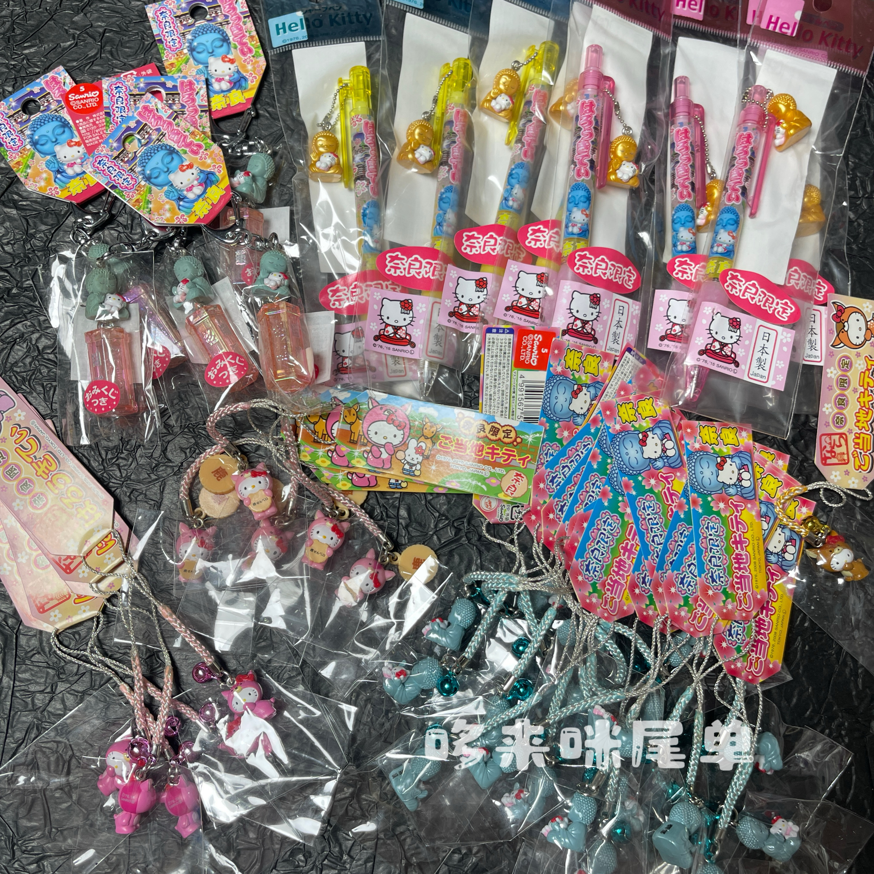 Spot purchase Japan region limited Buddha hellokitty pendant elevator doll pendant mobile phone lanyard Nara