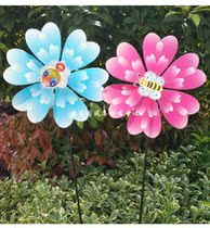Hot selling single-layer peony windmill multi-pattern rotating windmill toy plastic windmill