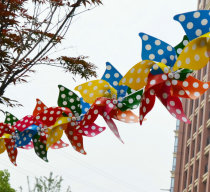 Stereo windmill string outdoor string windmill hanging string kindergarten decoration flower environment layout