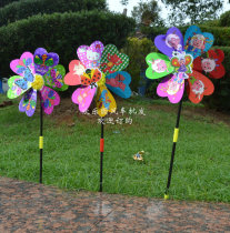 Sequin cartoon Windmill Factory decorative animal windmill children plastic small windmill spring three-dimensional cartoon