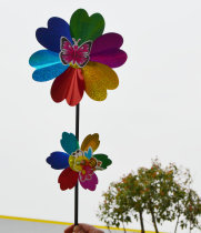 Up and down sequin windmill colorful cartoon sequin windmill laser windmill children windmill transfer Windmill