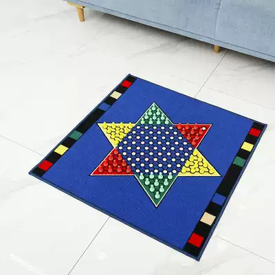 Luxury checkers game chess blanket Environmental protection material Intellectual development children's toy chess Oversized checkers carpet Oversized mat