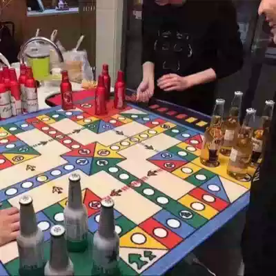 Drinking flying chess party game chess bar KTV flying chess toys adult flying chess carpet props