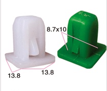 Auto parts new retail unit price white square pier fog lamp buckle buckle fast wire nail seat complete book