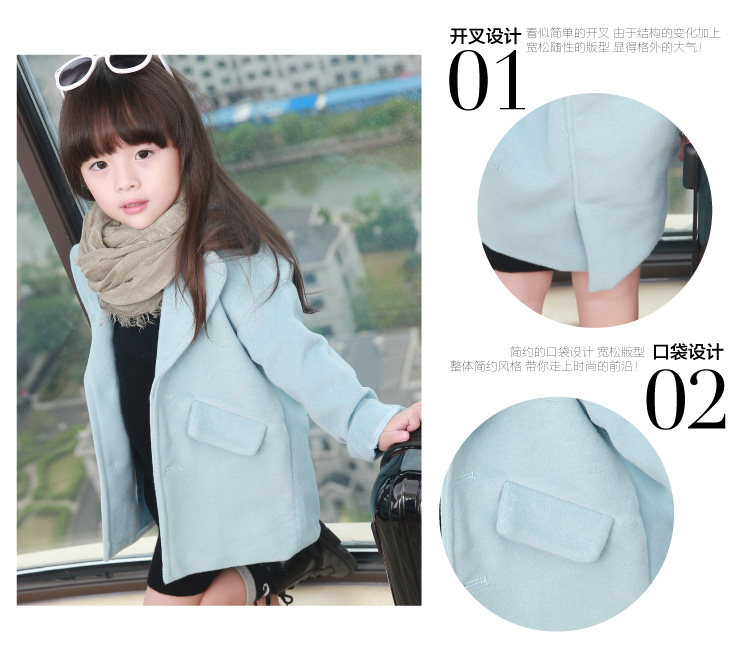 Manteau pour fille en mélange - Ref 2161537 Image 6