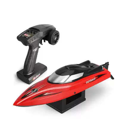 Remote control boat High-speed speedboat Ship model yacht Children's boy electric anti-overturning waterproof toy boat remote control