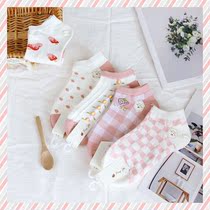 Spring Summer New Pure Cotton Socks Children Ship Socks Day Series Cartoon Cute and breathable Sweat Invisible Short Socks Manufacturer