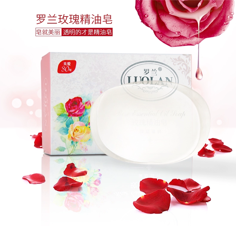 Roland Rose Essential Oil Soap 128gx5 Block Men and Women Bath Cleansing Face Soap Oải hương dầu ô liu - Tinh dầu điều trị