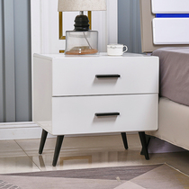  European-style bedside table Simple modern white paint mini storage Korean bedside cabinet Special price simple locker