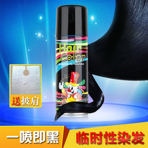 Disposable color spray black spray black spray black quick temporary dyeing emergency color supplement