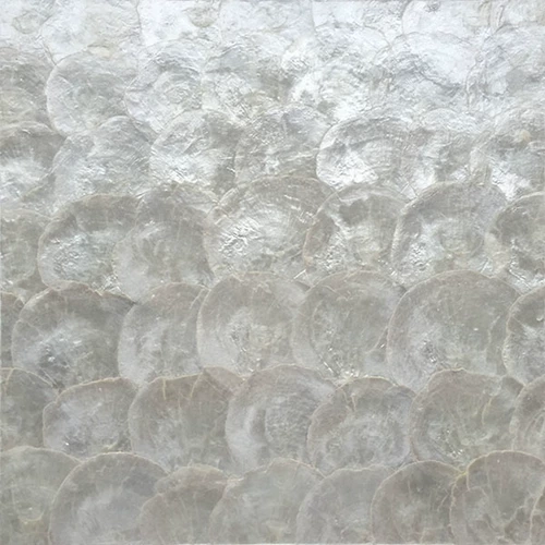 Обои раковины мозаичная легкая роскошная атмосферная, простая современная трехмерная белая золотая гостиная