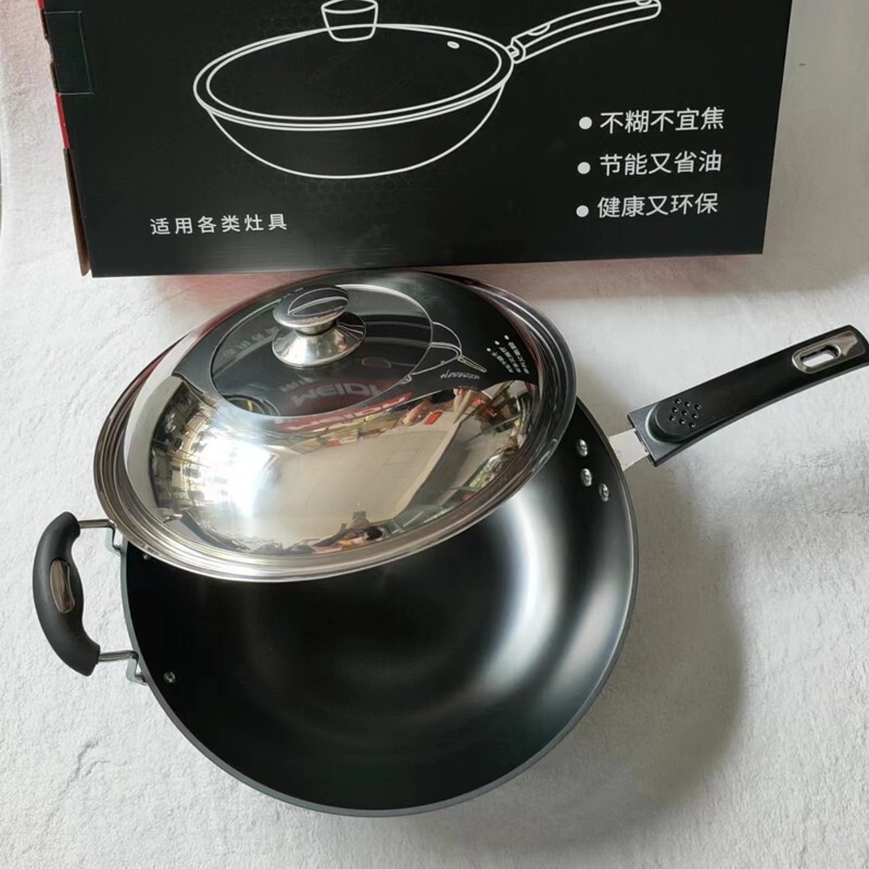 Various Integrated Stoves, Special Woks, Cast Iron Truly Rust-Proof Iron Pans That Are Healthy for Iron Supplementation and Blood Health, Suitable for Induction Cookers