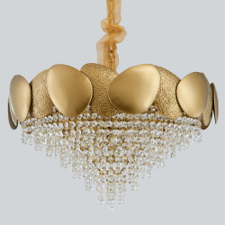 Postmodern Chandelier, Luxury Villa Crystal Dining Room Lamp, Nordic Stainless Steel, Personalized, Simple, New Style, Light Luxury Living Room Lamp