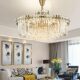 Simple crystal lamps bedroom dining room living room chandelier