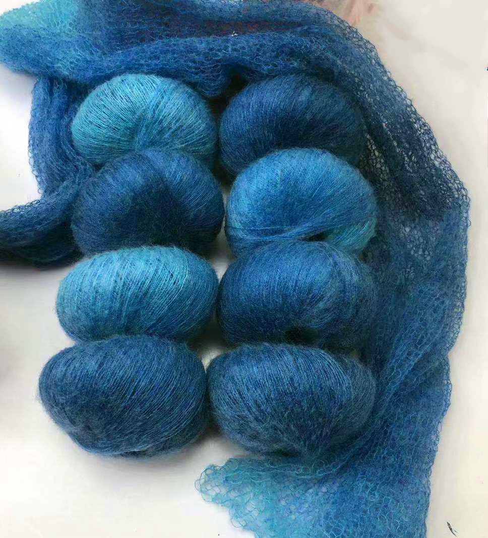 Шелковый шерстяной свитер, шарф, 200 грамм 