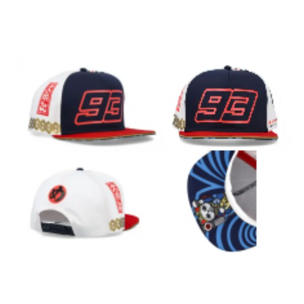 Тюнинг мотоцикла mm93马奎斯联名款motogp摩托车户外遮阳帽防晒帽时尚潮鸭舌帽男士 No brand