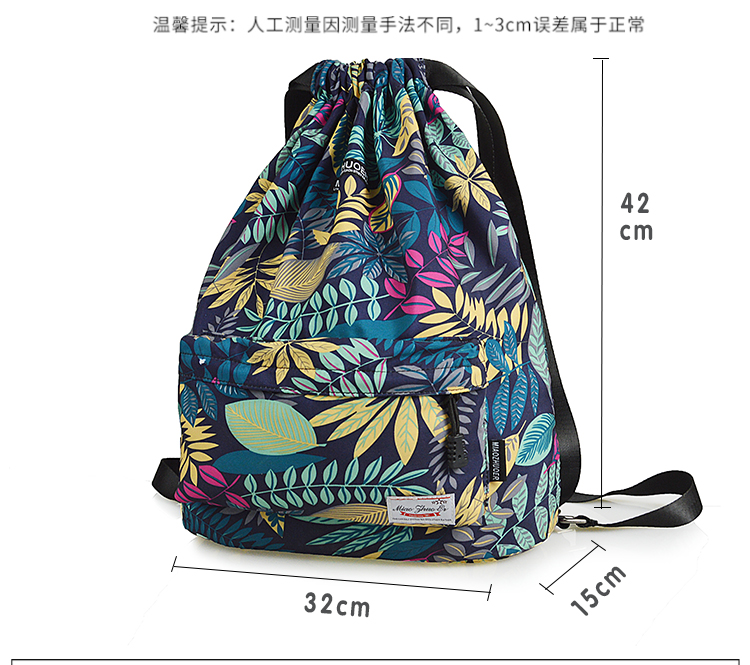 Không thấm nước DrawString Ba lô Ba lô Unisex Nhẹ Túi thể thao Du lịch Thể thao ngoài trời Túi dây rút balo nam du lịch