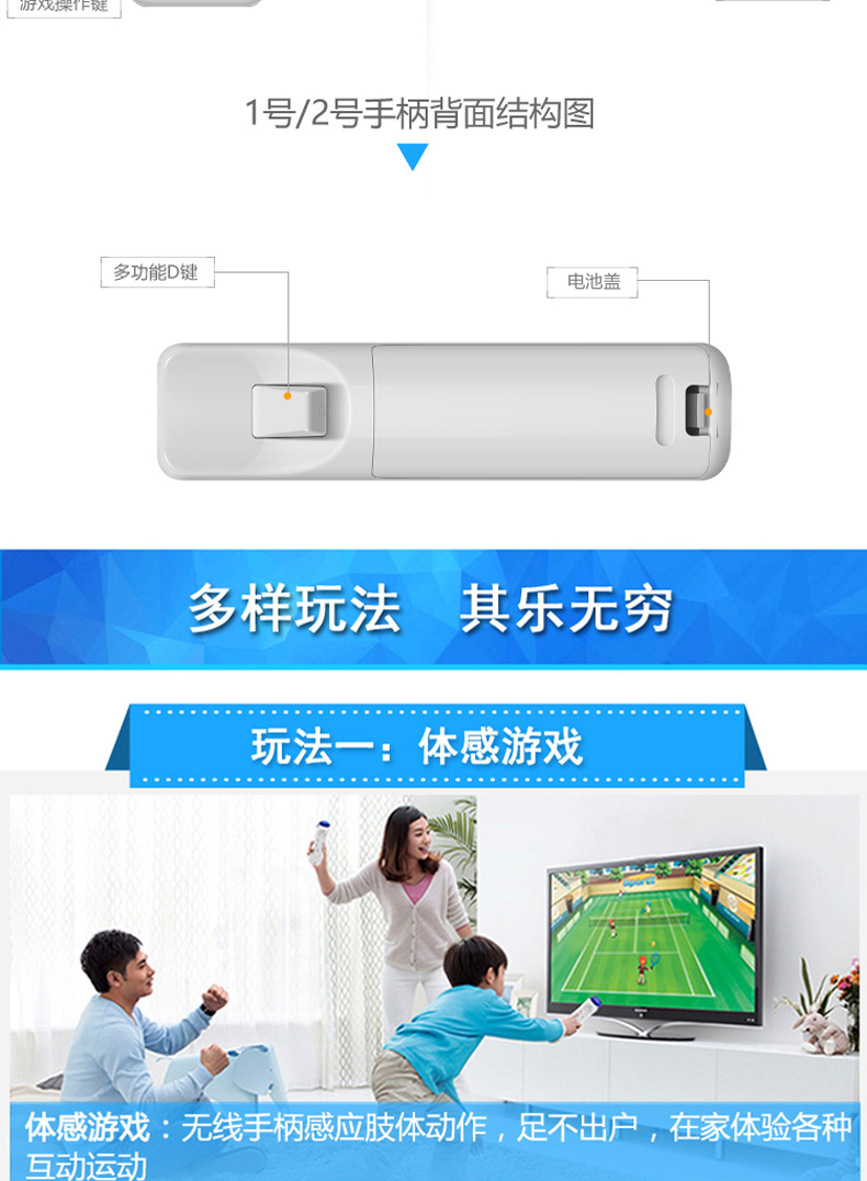Alien công nghệ ET-66 nhà đôi rung chạy cơ thể con người cảm ứng kết nối TV body game console tay cầm chơi game trên tivi