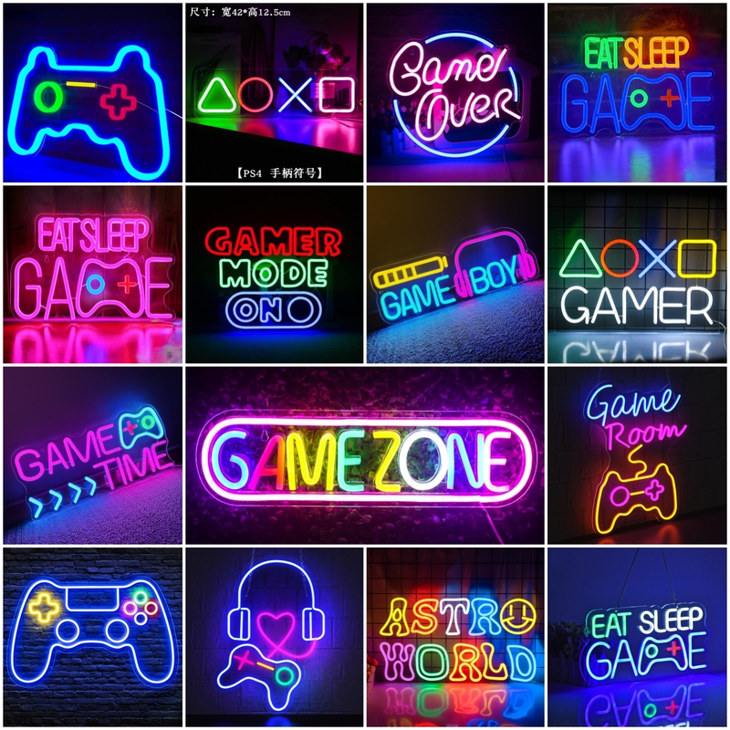 Led Neon Lantern E-Sports Room Game Controller Game Decorative Light ins Atmosphere Light Room Wall Decoration Led Neon Lantern E-Sports Room Game Controller Game Decorative Light ins Atmosphere Light Room Wall Decoration