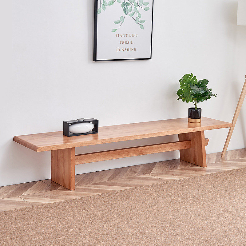 Day-style solid wood TV cabinet minimalist Silent Wind Birch Wood Small Family Nordic Living room Cupboard Tea Table Combination Customizable