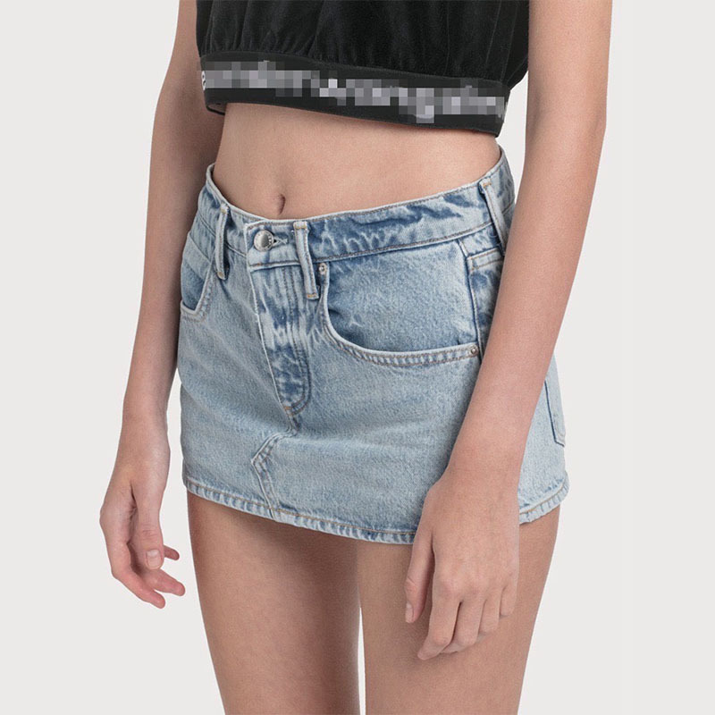 European and American Style Mid-Low Waist Mini Bodycon Hot Girl Ultra-Short Denim Skirt Pants for Women, Slimming, Versatile, Sexy, New for Summer European and American Style Mid-Low Waist Mini Bodycon Hot Girl Ultra-Short Denim Skirt Pants for Women, Slimming, Versatile, Sexy, New for Summer