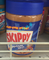 Hong Kong and Macao SKIPPY four season treasure peanut butter 510g coarse grain breakfast bread sauce top card