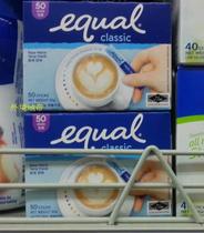 Hong Kong and Macau EQuaL Yikou Sugar Low Calories Healthy Sugar 50g Coffee Tea 50 Pack Thai Imported