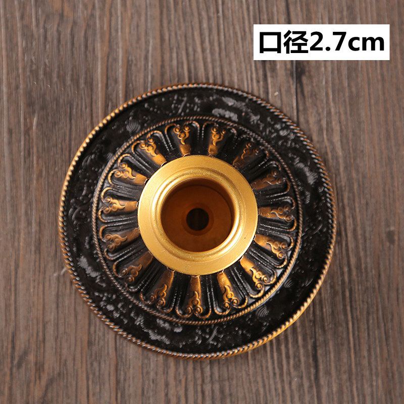 Hand rotary warp rotary warp tube base Pure copper size boutique simple base