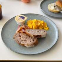 moodboard Forest Lake green brunch large plate dessert small plate set ceramic 11 inch round plate restaurant