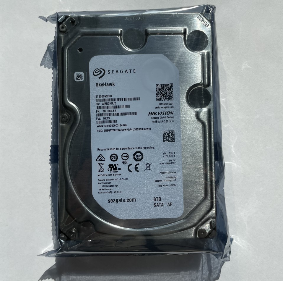 Hikvision ST 8000VX004 Monitoring Level Special Seagate hard drive