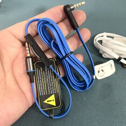 오리지널 브랜드 3.5 오디오 케이블 길이 1.3 미터 버튼