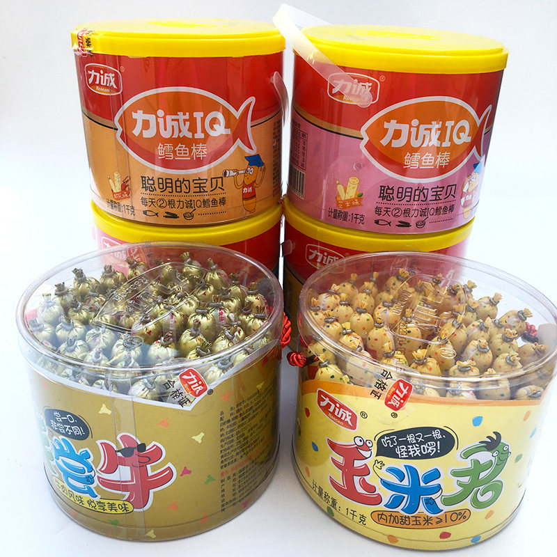 Force Honest Cod Sausage Casks 1000g Children Baby Sausage Casual Snacks Corn Beef Healthy Nutrition