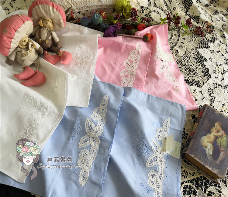 Crazy inventory special @ export original single color cotton cloth hundred Daili inlaid pillowcase buckwheat shell pillowcase