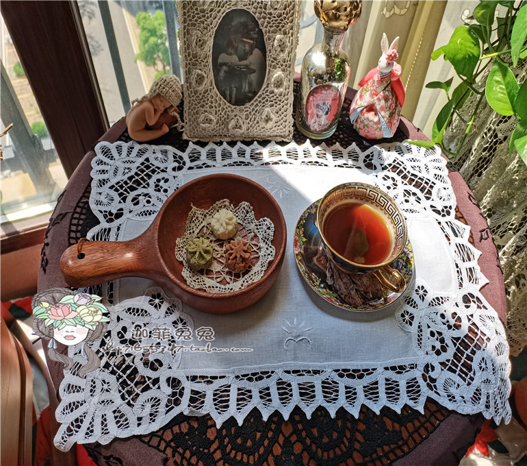 Inventory Special@Foreign Trade exports Europe Barbara Liku with hand embroidered small flower pad pad