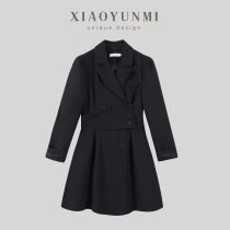 Xiaoyunmi の designer original 2021 autumn new dress trend womens black suit skirt