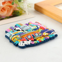 Soft magnetic rubber PVC cartoon stereo refrigerator stickers customized cute animation soft glue strong magnet stickers LOGO custom