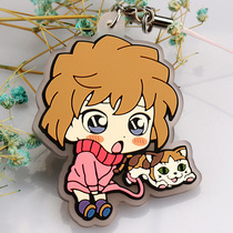 Silicone keychain custom drop glue small pendant to customize cartoon photo creative diy order animation key chain