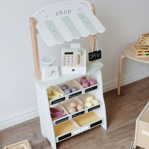 Cross-border childrens play house kitchen toy sales fruit stand commissary supermarket cash register bakery shopping