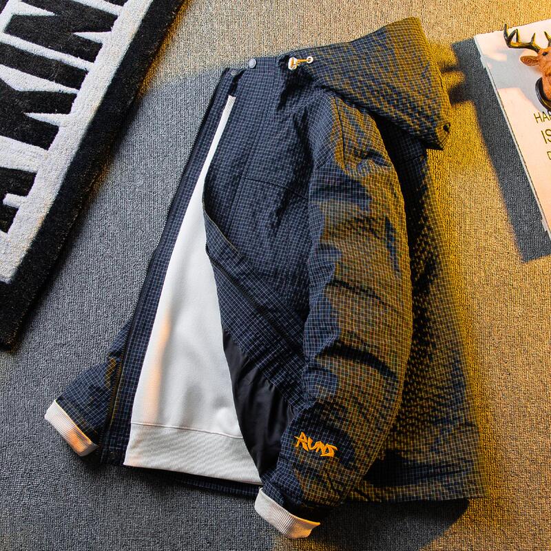 Textured Windproof and Waterproof Sports Jacket for Men, Spring and Autumn Style, Men's Functional Windbreaker Jacket