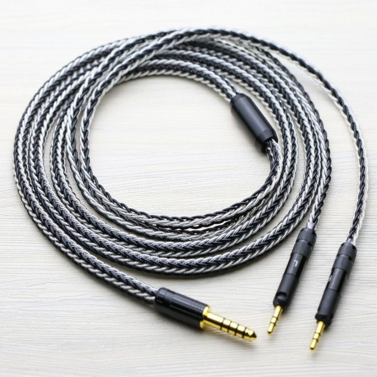 16-Strand Thickened Cable Suitable for Audio-Technica Ath-R70X R70Xa 4.4 Balanced Cable Headphone Upgrade Cable