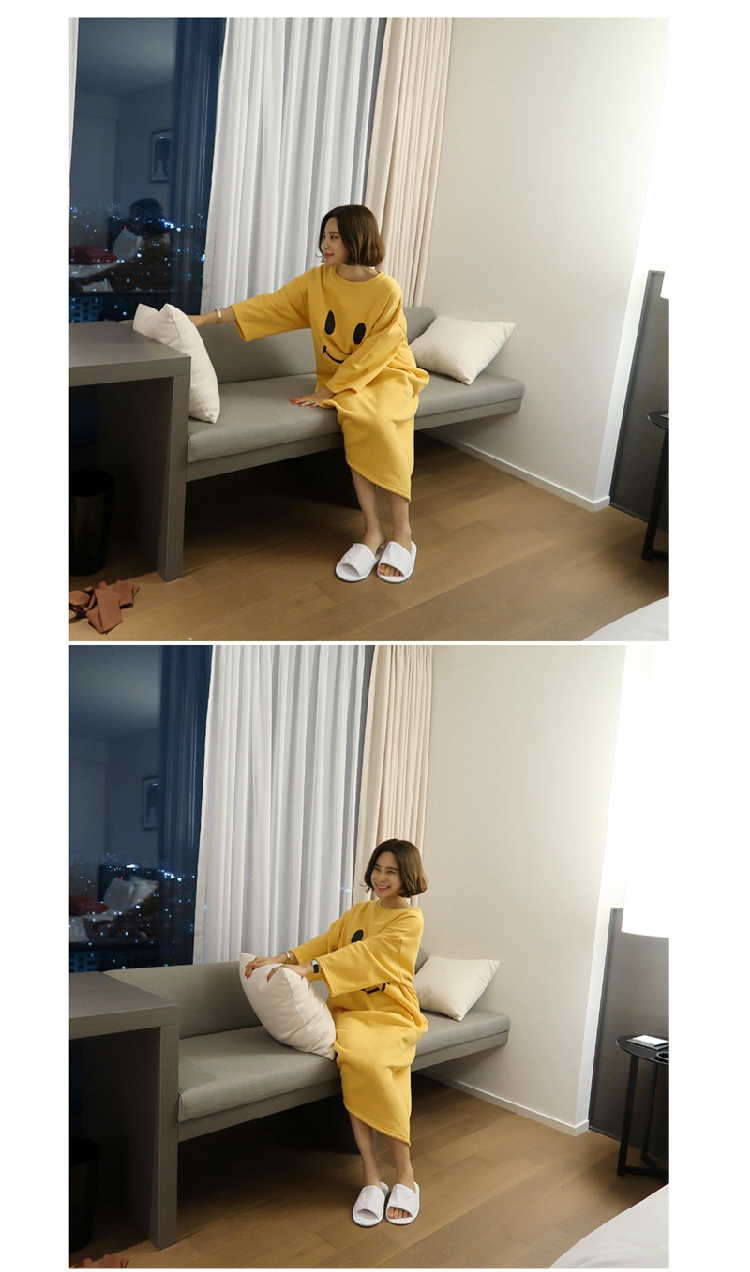 Mùa xuân và mùa hè cotton nữ sinh đồ ngủ kích thước lớn mùa thu dài tay công chúa váy ngủ cotton phụ nữ mang thai dính liền với cô gái dịch vụ nhà đầm dài qua gối cho tuổi trung niên