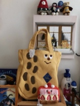 Japanese GLADEE good thing peanut bag mommy Bag tote bag female cute bag summer canvas bag Ins Japanese bag