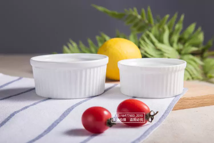 Giải phóng mặt bằng Shufulei Bát nướng Pudding Bát Sáng tạo Đôi Da Bát Nướng Dao kéo gốm tráng miệng Bát Lò khay gỗ đựng đồ ăn