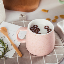 Ceramic Mark cup Creative water cup Coffee mug with cup flower tea cup for drinking water glass Milk Cup Lovers for the Cup