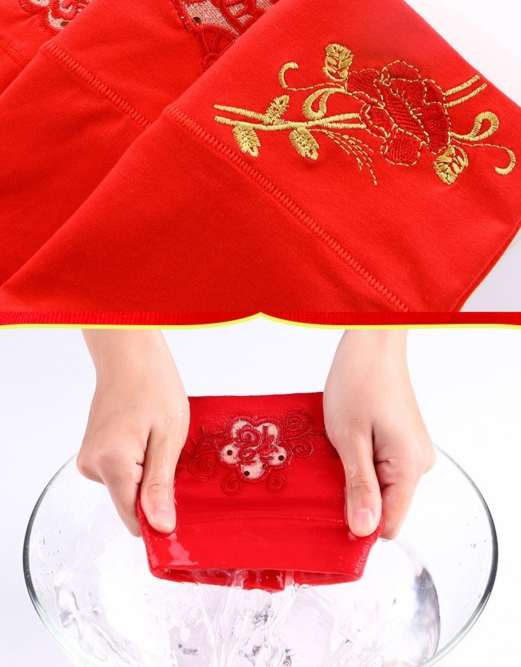 Zhu Timan cotton cao eo đỏ đồ lót nữ kết hôn năm nay của cotton bụng eo tóm tắt kích thước lớn sịp cotton nam đẹp