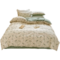 Cotton small flower quilt cover single piece pure cotton quilt cover 150x200 single and double 200x230 cotton wadding cover liner cover quilt cover